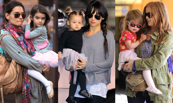 Katie Holmes, Suri, Nicole Richie, Harlow, Isla Fisher, Olive Katie Holmes, Suri, Nicole Richie, Harlow, Isla Fisher, Olive